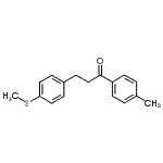 structure of CAS# 898780-79-5, 1-(4-Methylphenyl)-3-[4-(methylsulfanyl)phenyl]-1-propanone;4'-methyl-2-(4-thiomethylphenyl)propiophenone
