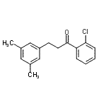 结构式 CAS# 898780-80-8, 1-(2-氯苯基)-3-(3,5-二甲基苯基)-1-丙酮