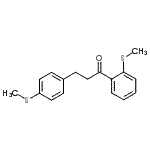 structure of CAS# 898780-99-9, 1-[2-(Methylsulfanyl)phenyl]-3-[4-(methylsulfanyl)phenyl]-1-propanone;2'-thiomethyl-3-(4-thiomethylphenyl)propiophenone