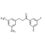 structure of CAS# 898781-16-3, 1-(3,5-Difluorophenyl)-3-(3,5-dimethylphenyl)-1-propanone;3',5'-difluoro-3-(3,5-dimethylphenyl)propiophenone