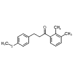 structure of CAS# 898781-21-0, 1-(2,3-Dimethylphenyl)-3-[4-(methylsulfanyl)phenyl]-1-propanone;2',3'-dimethyl-3-(4-thiomethylphenyl)propiophenone