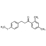结构式 CAS# 898781-24-3, 1-(2,4-二甲基苯基)-3-[4-(甲硫基)苯基]-1-丙酮