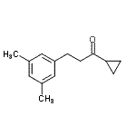 structure of CAS# 898781-25-4, 1-Cyclopropyl-3-(3,5-dimethylphenyl)-1-propanone;cyclopropyl 2-(3,5-dimethylphenyl)ethyl ketone