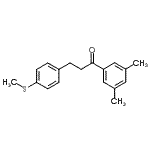 structure of CAS# 898781-36-7, 1-(3,5-Dimethylphenyl)-3-[4-(methylsulfanyl)phenyl]-1-propanone;3',5'-dimethyl-3-(4-thiomethylphenyl)propiophenone