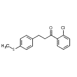 结构式 CAS# 898781-48-1, 1-(2-氯苯基)-3-[4-(甲硫基)苯基]-1-丙酮