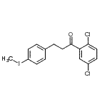 structure of CAS# 898781-71-0, 1-(2,5-Dichlorophenyl)-3-[4-(methylsulfanyl)phenyl]-1-propanone;2',5'-dichloro-3-(4-thiomethylphenyl)propiophenone
