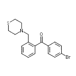 结构式 CAS# 898781-72-1, (4-溴苯基)[2-(4-硫代吗啉基甲基)苯基]甲酮