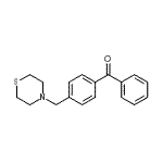 结构式 CAS# 898782-19-9, 苯基[4-(4-硫代吗啉基甲基)苯基]甲酮