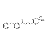 structure of CAS# 898782-91-7, 4-(5,5-Dimethyl-1,3-dioxan-2-yl)-1-(3-phenoxyphenyl)-1-butanone;4-(5,5-dimethyl-1,3-dioxan-2-yl)-3'-phenoxybutyrophenone