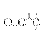structure of CAS# 898783-14-7, (2,5-Dichlorophenyl)[4-(4-thiomorpholinylmethyl)phenyl]methanone;2,5-dichloro-4'-thiomorpholinomethyl benzophenone