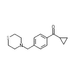 结构式 CAS# 898783-28-3, 环丙基[4-(4-硫代吗啉基甲基)苯基]甲酮