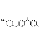 structure of CAS# 898783-67-0, (4-Fluorophenyl){4-[(4-methyl-1-piperazinyl)methyl]phenyl}methanone;4-fluoro-4'-(4-methylpiperazinomethyl) benzophenone