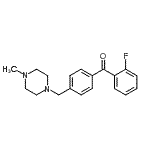 structure of CAS# 898783-89-6, (2-Fluorophenyl){4-[(4-methyl-1-piperazinyl)methyl]phenyl}methanone;2-fluoro-4'-(4-methylpiperazinomethyl) benzophenone