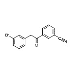 structure of CAS# 898784-12-8, 3-[(3-Bromophenyl)acetyl]benzonitrile;2-(3-bromophenyl)-3'-cyanoacetophenone