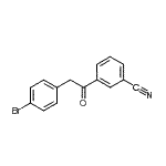 structure of CAS# 898784-14-0, 3-[(4-Bromophenyl)acetyl]benzonitrile;2-(4-bromophenyl)-3'-cyanoacetophenone