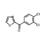 structure of CAS# 898784-26-4, (3,4-Dichlorophenyl)(1,3-oxazol-2-yl)methanone;2-(3,4-Dichlorobenzoyl)oxazole