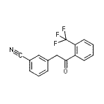 结构式 CAS# 898784-51-5, 3-{2-氧代-2-[2-(三氟甲基)苯基]乙基}苯甲腈