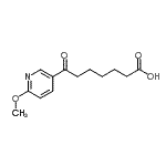 结构式 CAS# 898784-62-8, 7-(6-甲氧基-3-吡啶基)-7-氧代庚酸