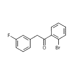 结构式 CAS# 898784-67-3, 1-(2-溴苯基)-2-(3-氟苯基)乙酮