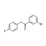 结构式 CAS# 898784-71-9, 1-(3-溴苯基)-2-(4-氟苯基)乙酮