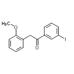 结构式 CAS# 898784-91-3, 1-(3-碘苯基)-2-(2-甲氧基苯基)乙酮