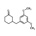 结构式 CAS# 898785-03-0, 3-(3,5-二甲氧基苄基)环己酮