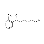 结构式 CAS# 898785-14-3, 6-氯-1-(2-甲基苯基)-1-己酮