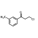 结构式 CAS# 898785-20-1, 3-氯-1-(3-甲基苯基)-1-丙酮