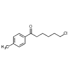结构式 CAS# 898785-32-5, 6-氯-1-(4-甲基苯基)-1-己酮