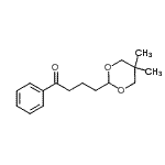 structure of CAS# 898785-40-5, 4-(5,5-Dimethyl-1,3-dioxan-2-yl)-1-phenyl-1-butanone;4-(5,5-dimethyl-1,3-dioxan-2-yl)butyrophenone