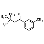 结构式 CAS# 898785-50-7, 3,3-二甲基-1-(3-甲基苯基)-1-丁酮