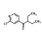 结构式 CAS# 898785-69-8, 1-(2-氯-4-吡啶基)-2-乙基-1-丁酮