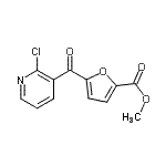 结构式 CAS# 898785-79-0, 甲基5-[(2-氯-3-吡啶基)羰基]-2-糠酸酯