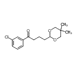 结构式 CAS# 898785-88-1, 1-(3-氯苯基)-4-(5,5-二甲基-1,3-二恶烷-2-基)-1-丁酮