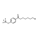 structure of CAS# 898786-10-2, 7-Chloro-1-[4-(trifluoromethoxy)phenyl]-1-heptanone;7-chloro-1-oxo-1-(4-trifluoromethoxyphenyl)heptane