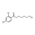 结构式 CAS# 898786-16-8, 7-氯-1-(2,4-二氯苯基)-1-庚酮