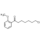 结构式 CAS# 898786-37-3, 7-氯-1-(2-甲氧基苯基)-1-庚酮