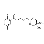 structure of CAS# 898786-90-8, 1-(2,5-Difluorophenyl)-5-(5,5-dimethyl-1,3-dioxan-2-yl)-1-pentanone;2',5'-difluoro-5-(5,5-dimethyl-1,3-dioxan-2-yl)valerophenone