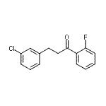 结构式 CAS# 898787-24-1, 3-(3-氯苯基)-1-(2-氟苯基)-1-丙酮
