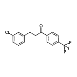 结构式 CAS# 898787-30-9, 3-(3-氯苯基)-1-[4-(三氟甲基)苯基]-1-丙酮