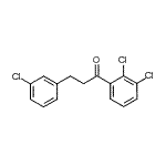 结构式 CAS# 898787-35-4, 3-(3-氯苯基)-1-(2,3-二氯苯基)-1-丙酮