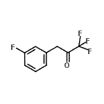 structure of CAS# 898787-55-8, 1,1,1-Trifluoro-3-(3-fluorophenyl)acetone;3-(3-Fluorophenyl)-1,1,1-trifluoro-2-propanone;MFCD03844186