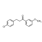 结构式 CAS# 898787-64-9, 3-(4-氯苯基)-1-(3-甲氧基苯基)-1-丙酮