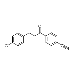 结构式 CAS# 898787-70-7, 4-[3-(4-氯苯基)丙酰]苯甲腈