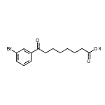 结构式 CAS# 898787-92-3, 8-(3-溴苯基)-8-氧代辛酸