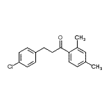 结构式 CAS# 898787-97-8, 3-(4-氯苯基)-1-(2,4-二甲基苯基)-1-丙酮