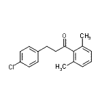 structure of CAS# 898788-03-9, 3-(4-Chlorophenyl)-1-(2,6-dimethylphenyl)-1-propanone;3-(4-chlorophenyl)-2',6'-dimethylpropiophenone