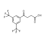 结构式 CAS# 898788-04-0, 4-[3,5-二(三氟甲基)苯基]-4-氧代丁酸
