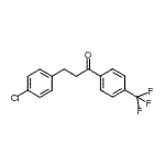 结构式 CAS# 898788-29-9, 3-(4-氯苯基)-1-[4-(三氟甲基)苯基]-1-丙酮