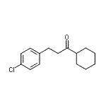 结构式 CAS# 898788-61-9, 3-(4-氯苯基)-1-环己基-1-丙酮